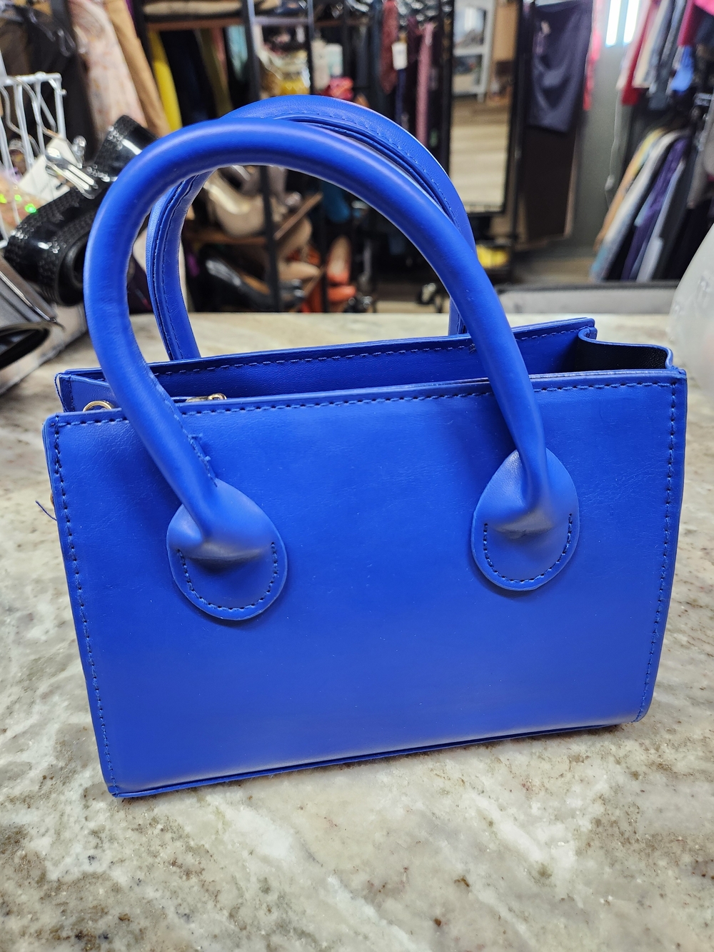 Classic Mini Tote Bag in Electric Blue